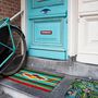 Decorative objects - Doormat Sarape Aqua Blue - KITSCH KITCHEN