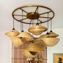 Design objects - Handmade bronze round chandeliers VERSA and OBORRO for living room and bedroom - BAMBUSA BALI