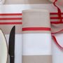 Linge de table textile - Serviette de table en coton Donibane Fraise - LA MAISON JEAN-VIER