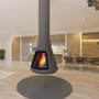 Objets de décoration - Cheminée bois centrale CALISTA 917 - JC BORDELET