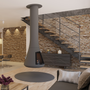Objets de décoration - Cheminée bois centrale CALISTA 917 - JC BORDELET