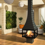 Decorative objects - Central wood fireplace JULIETTA 985 - JC BORDELET