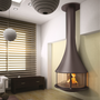 Decorative objects - Wood wall fireplace ZELIA 908 - JC BORDELET