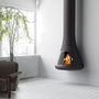 Decorative objects - Wall mounted wood fireplace CALISTA 917 - JC BORDELET