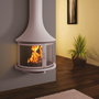 Decorative objects - Wall mounted wood fireplace LEA 998 - JC BORDELET