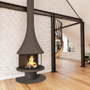 Decorative objects - Wall mounted wood fireplace MARINA 993 - JC BORDELET