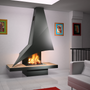 Decorative objects - Wall-mounted wood fireplace ELISA 981 - JC BORDELET