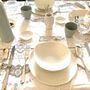 Ceramic - WHITE PORCELAIN TABLEWARE SET FOR 2 - MAISON GALA