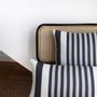 Fabric cushions - Ainhoa Réglisse Cotton Cushion Cover - LA MAISON JEAN-VIER