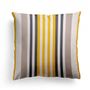 Fabric cushions - Ainhoa Gold Cotton Cushion Cover - LA MAISON JEAN-VIER