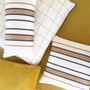 Fabric cushions - Espelette Argile Cotton Cushion Cover - LA MAISON JEAN-VIER