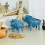 Design objects - THE BLUE-GRAY ELEPHANT BOWL - FREAKLAB