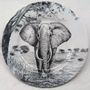 Formal plates - “AFRICA NERA” plate collection 2019 - STELLA FATUCCHI ART PORCELAIN