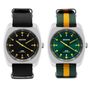Watchmaking - RC2 Nato black / green orange - KELTON