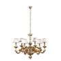 Hanging lights - 700/6/AO wooden chandelier - DI BENEDETTO LAMPADE