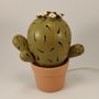 Ceramic - Cactus lamp - PACHAMAMA DI E. OCCHI LABORATORIO ARTIGIANO DI CERAMICA