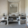 Homewear - White bath linen with black pompons. - MIA ZIA