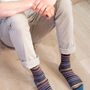 Socks - Pack of 36 PAIRS of pinstripe socks for MEN. - MIA ZIA