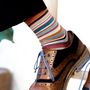 Socks - Pack of 36 PAIRS of pinstripe socks for MEN. - MIA ZIA