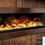 Decorative objects - 100 cm Water Vapor Fireplace - AFIRE 3D Electric Insert ADVANCE Design Decoration - AFIRE