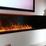 Hotel bedrooms - 200 cm Water Vapor Fireplace - AFIRE 3D Electric Insert ADVANCE Design Decoration - AFIRE