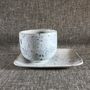 Platter and bowls - Stoneware Tray for Coffee Mug - LES POTERIES DE SWANE