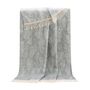Throw blankets - Grey Fern Throw - Pure Wool - 130 x 190 cm - J.J. TEXTILE LTD