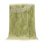 Throw blankets - Light Green Stripe Fern Throw - 130 x 190 cm - J.J. TEXTILE LTD