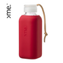 Gifts - REUSABLE GLASS BOTTLE RED (600ml)  SQUIREME. Y1 SUSTAINABLE - SQUIREME.