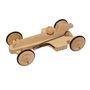 Children's arts and crafts - Ayrton's Car, a wooden car building project, with an elastic band motor  - MANUFACTURE EN FAMILLE