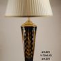 Lampes de bureau  - art. 222 lampe de bureau en cristal et bronze (éclairage/lampe) - OLYMPUS BRASS