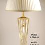 Lampes de bureau  - art. 222 lampe de bureau en cristal et bronze (éclairage/lampe) - OLYMPUS BRASS
