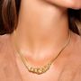 Jewelry - Silver Gold Plated Chain Link Necklace - LINEA ITALIA SRL