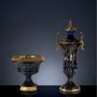 Vases - art. 150/160 vases en cristal et plaqué bronze - OLYMPUS BRASS