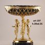 Vases - VERRE À FRUITS, vase en cristal et plaqué bronze - OLYMPUS BRASS