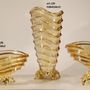 Vases - FRUIT BOWL, vase in crystal and bronze plated - OLYMPUS BRASS