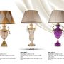 Desk lamps - 201-202 table lamp in crystal and bronze plated - OLYMPUS BRASS