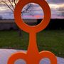 Sculptures, statuettes et miniatures - Kooki® fluo 80 cm mandarine extérieur - L'ATELIER DES CREATEURS
