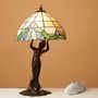 Sculptures, statuettes and miniatures - Table lamp with lady small - ART’Ù FIRENZE