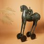 Sculptures, statuettes and miniatures - Cavallo sculpture with Angioletto by Paolo Staccioli - ART’Ù FIRENZE