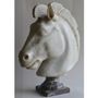 Sculptures, statuettes et miniatures - Tête de cheval en marbre - TODINI SCULTURE