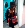 Bags and totes - Handmade "Lasso"waist pouch, crossbody in Cordura and real leahter - ELENA KIHLMAN