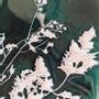 Paintings - Painting - VEGETAL  dark green, white - ANNE DE LA FORGE - ÉMAILLEUR D'ART