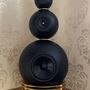 Speakers and radios - Geminea - Tre vie speakers black 24k gold leaf  - DEDALICA