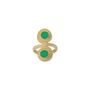 Bijoux - Bague Ariane Agate Verte  - COLLECTION CONSTANCE