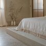 Comforters and pillows - Bed cover with fringe in heavy linen - ONCE MILANO