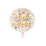 Objets design - Ballon en aluminium Happy Birthday, 35cm, rose clair - PARTYDECO