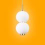 Ceiling lights - Bonbon Single Module Small White Glass - ATOLYE STORE