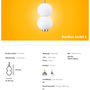 Ceiling lights - Bonbon Single Module Small White Glass - ATOLYE STORE