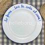 Everyday plates - Plate HO FAME... TIRA LA CODA AL CANE - HELLEBORO.HOMEDECOR
